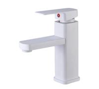 Rubinetto per lavabo da bagno Rubinetto miscelatore caldo e freddo moderno per bagno Vanity Fixture Elegante rubinetto per lavabo Finitura cromata Facile installazione perfetto per la ristrutturazione