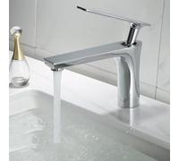 Rubinetto per lavabo da bagno, rubinetto nordico di lusso, in rame, design a prova di spruzzi d'acqua, per lavelli sottopiano cucina (stile corto)