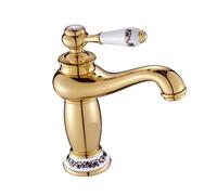 Rubinetto per lavabo da bagno, rubinetto per acqua calda e fredda, cartuccia in