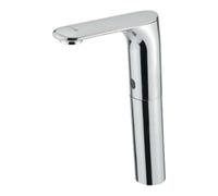 Rubinetto per lavabo elettronico con premiscelatore manuale e prolunga 15 cm - Idral Otto 500.10-150/PM