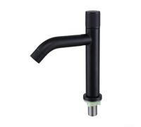 Rubinetto per lavabo estetico e pratico, con design ergonomico per un funzionamento senza sforzo in bagno (nero)