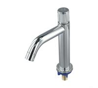 Rubinetto per lavabo estetico e pratico, design ergonomico per un funzionamento senza sforzo in bagno (argento)