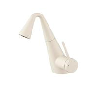 Rubinetto per lavabo estraibile, rubinetto per bagno in ottone bianco latte, miscelatore monocomando caldo freddo senza spruzzi,Sicuro e affidabile(Milky white)