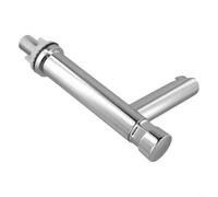 Rubinetto per lavabo in acciaio inox cromato con ritardo temporale automatico per un uso efficiente dell'acqua in bagni e cucine (A)