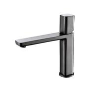 Rubinetto per lavabo in bronzo, rubinetto per lavello, set di rubinetteria quadrata per bagno, miscelatore freddo e caldo monomanico, rubinetto colorato combinato montato sul coperchio (7901W)