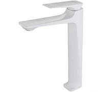 Rubinetto per lavabo in lega di rame con valvola a disco in porcellana, rubinetto miscelatore monocomando con beccuccio angolare di 15° e flusso di bolle morbide per lavandino, argento (J)