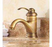 Rubinetto per lavabo in ottone anticatoVintage Rubinetto per lavello Elegante Bacino Grue Rubinetto Design classico per la decorazione domestica Apparecchio da bagno durevole ed elegante