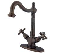 Rubinetto per lavabo Kingston Brass KS1495AX in bronzo oliato