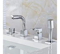rubinetto per lavabo, Mobiletto da bagno in bronzo, Set quattro pezzi