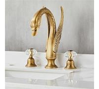 Rubinetto per lavabo, Rubinetto per Bagno Cromato, Rubinetto per lavabo a Forma di Cigno, Rubinetto Nero, Miscelatore per lavabo di Lusso, Rubinetto per Doccia Calda e Fredda (st