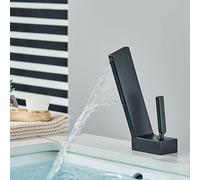 Rubinetto per lavabo, Rubinetto per lavabo da Bagno, Miscelatore Moderno per lavabo, monoforo, Gru, Miscelatore per Acqua Calda e Fredda per rubinetti da Bagno, Montaggio su pont