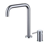 Rubinetto per lavabo, Rubinetto per lavabo da Bagno, Rubinetto per lavabo Diviso Interamente in Rame, Miscelatore monocomando per Acqua Calda e Fredda, Rubinetto per lavabo girev