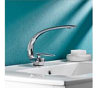 Rubinetto per lavabo, Rubinetto per lavabo, Rubinetto per Bagno, Rubinetto monocomando, Rubinetto per Acqua Calda e Fredda, Rubinetto per lavabo, Miscelatore, Oro Nero (Cromo)