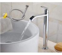 Rubinetto per lavabo, Rubinetto per lavabo, Solo Rubinetto per Bagno Freddo, Rubinetto per lavabo Nero, Rubinetto per lavabo Alto in Acciaio Inossidabile 304 per Acqua Fredda (st