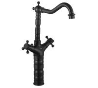 RUBINETTO PER LAVABO RUSTICO NERO PULITO, CODICE ARTICOLO REA-B5520