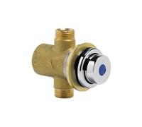 Rubinetto per lavabo temporizzato da incasso con fissaggio a parete Idral 08140S