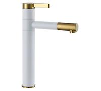 Rubinetto per lavandini Cromato Monocomando REA SMART WHITE HIGH