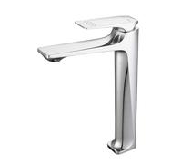 Rubinetto per lavandino del bagno, rubinetto miscelatore a maniglia singola, materiale in rame, miscelazione acqua calda e fredda, installazione da tavolo, design a un foro, lavaggio a mano, durevole