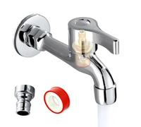 Rubinetto per lavatrice - Rubinetto robusto a prova di perdite - Rubinetto per lavatrici, per bagno, doccia, lavandino, lavandino, lavandino, tubo da giardino, dormitorio, ingresso