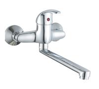 rubinetto per lavello a muro miscelatore Euro monocomando cromato 14021