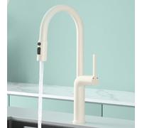 Rubinetto per lavello da cucina a 360° con doccetta estraibile, controllo touch, finitura cromata, maniglia in ottone, design moderno per una pulizia senza sforzo ed efficienza idrica