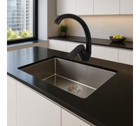 Rubinetto per lavello da cucina canna alta miscelatore per lavandino orientabile