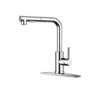 Rubinetto per lavello da cucina FORIOUS, rubinetto da cucina estraibile con spruzzatore, maniglia singola, rubinetto da cucina moderno in acciaio