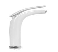 Rubinetto per lavello da cucina in rame Miscelatore per acqua calda e fredda Rubinetto per acqua calda e fredda Design in bianco e nero Miglioramento della casa Durevole Cucina e bagno Apparecchio