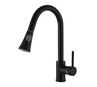 Rubinetto per lavello da cucina, miscelatore girevole a 360°, acqua calda e fredda, stile europeo, installazione a foro singolo, per la cucina di casa