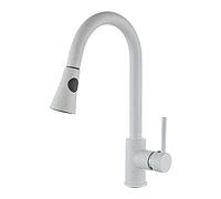 Rubinetto per lavello da cucina, miscelatore girevole a 360°, acqua calda e fredda, stile europeo, installazione a foro singolo, per la cucina di casa