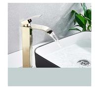 rubinetto per lavello, Miscelatore for lavabo in ottone con maniglia singola da appoggio