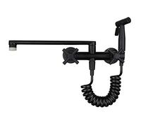 Rubinetto per lavello, Rubinetto da Cucina con Pistola a spruzzo, Rubinetto per lavello da Cucina in Ottone Girevole a 180° con beccuccio a Doppia modalità, Miscelatore da Cucina