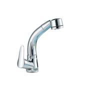 rubinetto per lavello, Rubinetto for lavabo con sollevamento retrattile, doccetta estraibile flessibile, miscelatore montato sul piano, beccuccio a doppia modalità(Chrome)