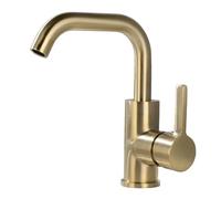 rubinetto per lavello, Rubinetto for lavabo nero opaco oro rubinetto for girevole a 360 gradi(Gold)