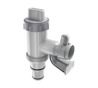 Rubinetto per piscina Plus 2 in 1 - Valvola a pistone - Ricambi - Accessorio per Intex/Bestway/Coleman - Rubinetto di arresto per piscina fuori terra (× 1)