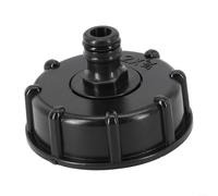 Rubinetto per serbatoio IBC da 1000 litri, raccordo in plastica con filettatura grossa da 60 mm, per contenitori d'acqua standard da 5,1 cm con filettatura grossa (3/4)