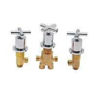 Rubinetto per Vasca a Doppia Funzione con Bocca a Cascata, valvola miscelatrice in Ottone per Acqua Calda e Fredda, deviatore per Doccia, Elegante Split per bagni