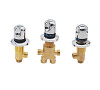 Rubinetto per Vasca a Doppia Funzione con Bocca a Cascata, valvola miscelatrice in Ottone per Acqua Calda e Fredda, deviatore per Doccia, Elegante Split per bagni