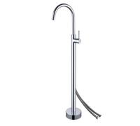 Rubinetto per vasca da bagno a forma di rosa autoportante e miscelatore per doccia a mano Slish pavimento o parete T per ry Bagno Upgrade (Sle 4 Ch)