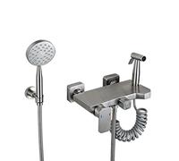 Rubinetto per vasca da bagno a parete con doccetta multifunzione per acqua calda e fredda, rubinetto per bagno e doccia, design moderno