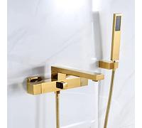 Rubinetto per vasca da bagno girevole a 360° con doccetta a doppia funzione rubinetto miscelatore caldo e freddo elegante Robinetterie da bagno per vasche da bagno moderne di facile installazione di