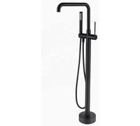 Rubinetto per vasca da bagno indipendente, miscelatore doccia in acciaio inossidabile con doccia portatile, design a maniglia singola, apparecchio da bagno moderno