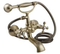 Rubinetto Per Vasca Ottone A Muro Leve Trasversali Stilo