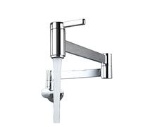 Rubinetto Pieghevole, Tocca moderna Acqua fredda pieghevole braccio cucina rubinetto lavandino del for riempitivo a prova di bacino a ottone a sfita doppia interruttore(Chrome Plated)