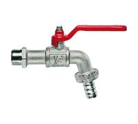 RUBINETTO A SFERA CON PORTAGOMMA PESANTE 1/2" PER GIARDINO ESTERNO FONTANA ACQUA