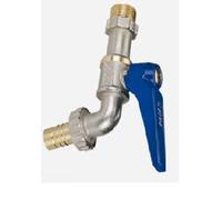 RUBINETTO PORTAGOMMA A SFERA EFFEBI VIVA OTTONE DA 1/2" A 3/4" ANTIGELO
