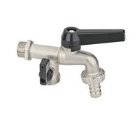 RUBINETTO PORTAGOMMA DUPLEX LEVA IN ALLUMINIO 1/2'' DN 10 PN 16 BUGAT