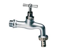 Rubinetto portagomma in ottone cromato/sabbiato 3/4" (dn 20)