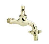 Rubinetto portagomma ottone giallo lucidato attacco 1/2 IDRAL