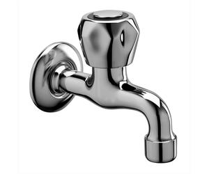 Rubinetto portagomma prolungato con rompigetto danubio 1/2"